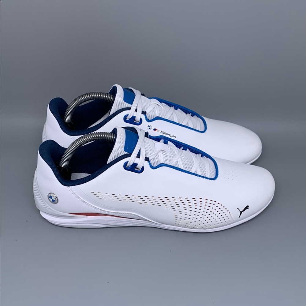 Puma‎ BMW MMS Drift Cat Decima White Blue Shoes 307304-09 Men's Sz 10.5